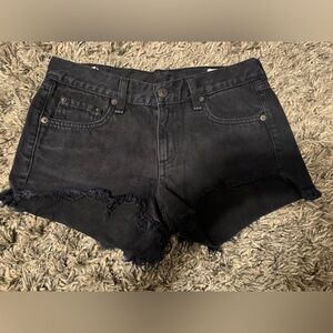 Rag & Bone women’s size 23 black cut off jean shorts